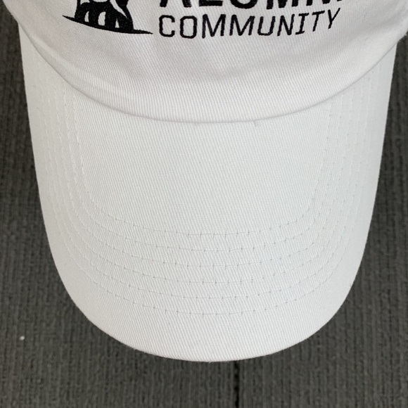 Mastodon Alumni Community Baseball Hat Unisex OSFA White Strapback Hit Wear - Picture 4 of 13